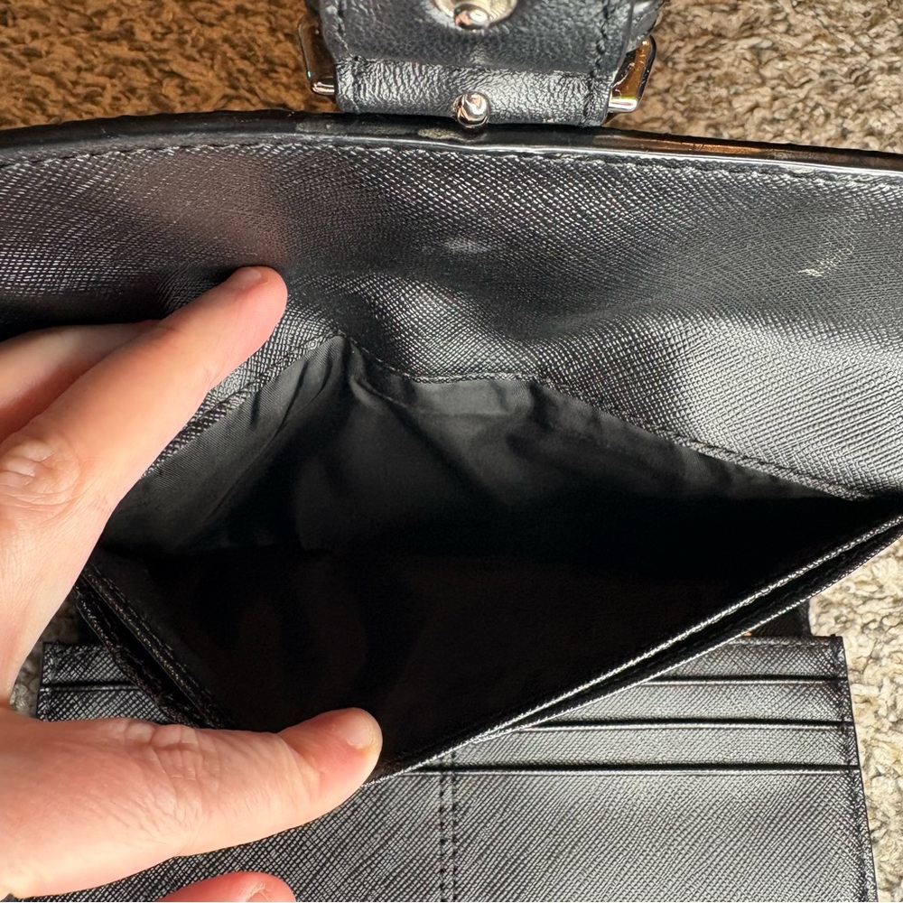 Coach signature wallet black and grey - Picture 4 of 8